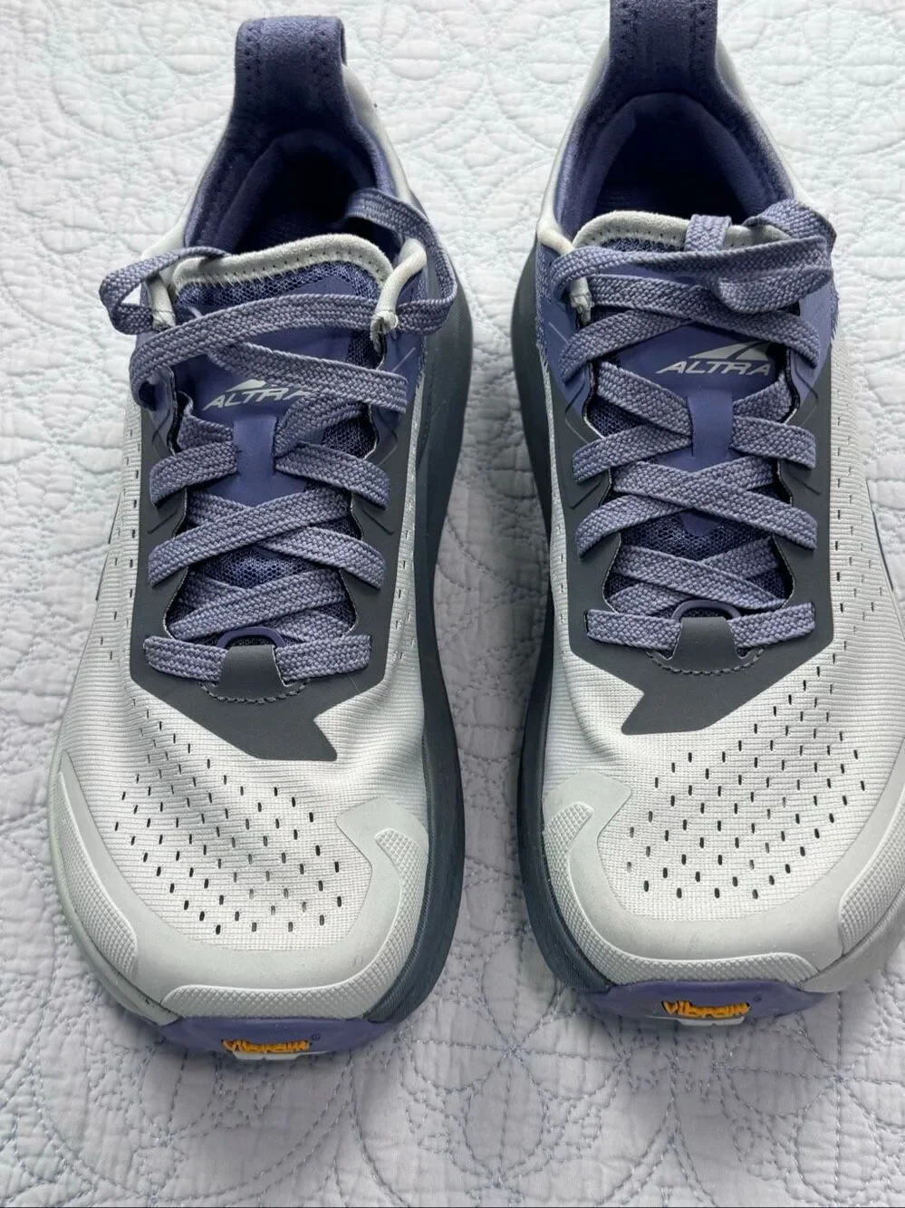 Altra Olympus 6 Trail Running Shoes Gray/Blue Womens Size 8